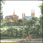 Alte AK HALLE (Saale) Blick aus dem
                              Gimritzer Park - 2,00 EUR