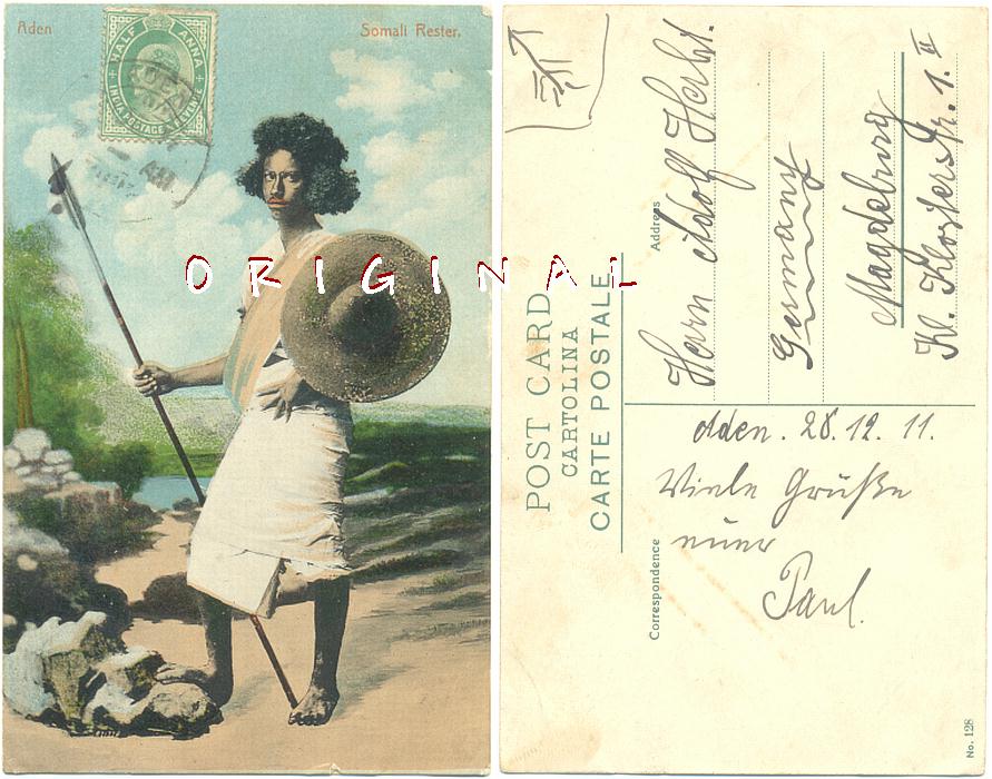 AK Aden, Somali Rester, 1911 gelaufen