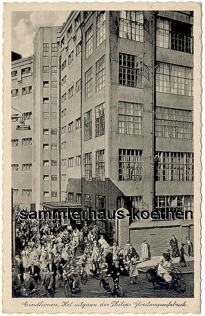 EINDHOVEN Philips
                    Glühlampenfabrik Leute - 10,00 Eur