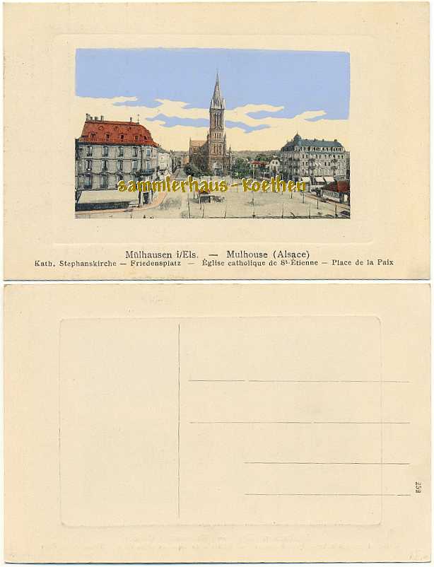 op AK
                  Mülhausen (Mulhouse) Frankreich, Elsass (Alsace),
                  ca. 1902 - 10,00 Eur