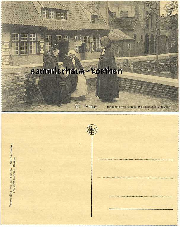 Brugge (Brügge Bruges) Belgien, Frauen,
                  Häuser, ca.1910 - 7,00 Eur