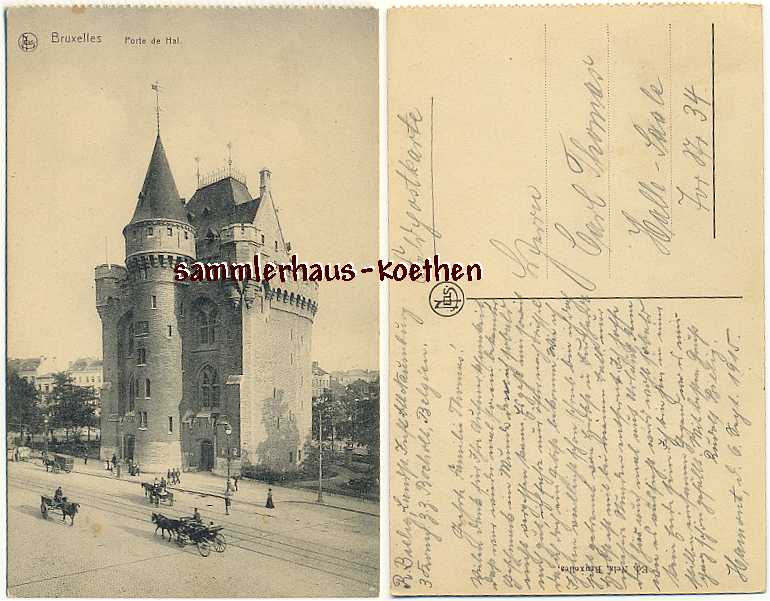 Bruxelles
                Porte de Hal 1915 als Feldpost beschrieben - 9,00 Eur